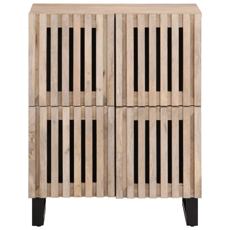 Buffet 60x34x75 cm bois de manguier massif - 3