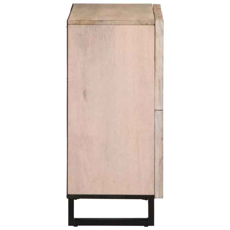 Buffet 60x34x75 cm bois de manguier massif - 4