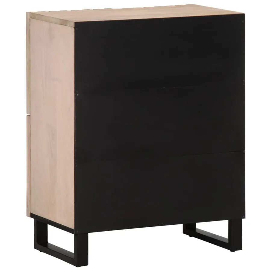 Buffet 60x34x75 cm bois de manguier massif - 5