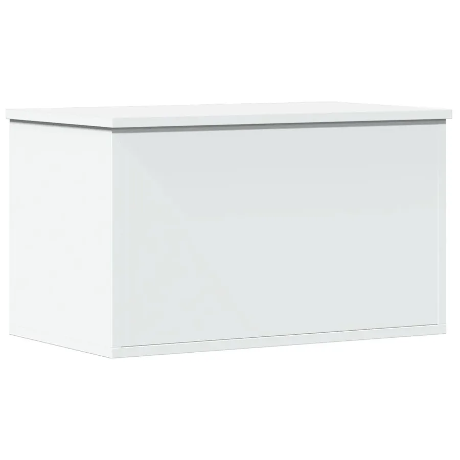 Boîte de rangement blanc 60x35x35 cm bois d'ingénierie - 2