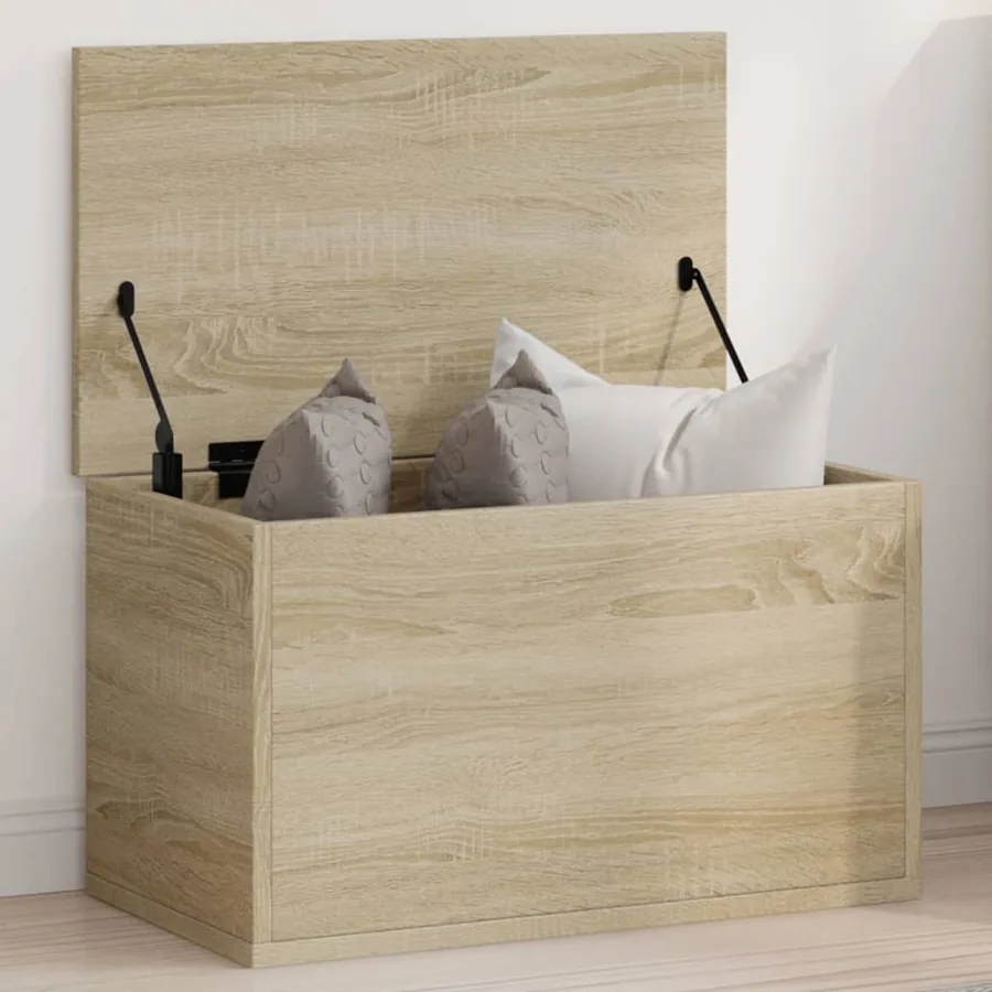 Boîte de rangement chêne sonoma 60x35x35 cm bois d'ingénierie