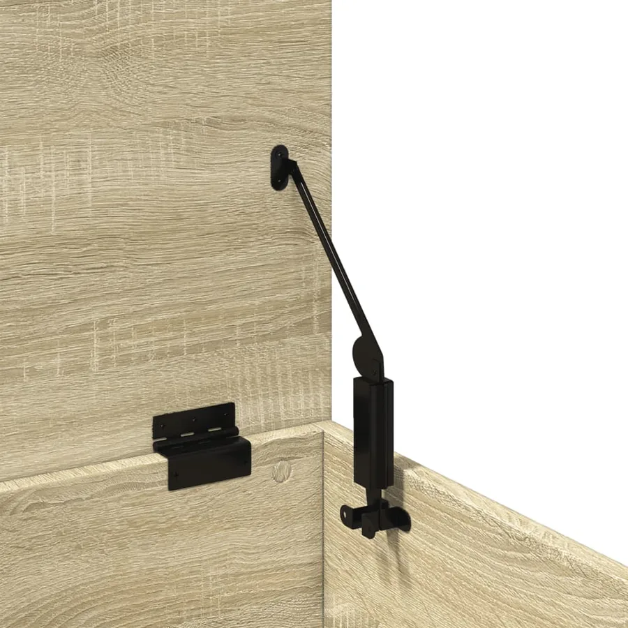 Boîte de rangement chêne sonoma 60x35x35 cm bois d'ingénierie - 9