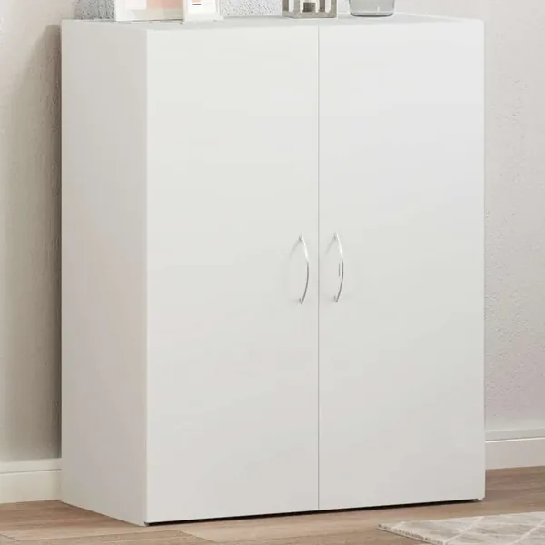 Armoire de classement blanc 60x32x77,5 cm bois d'ingénierie
