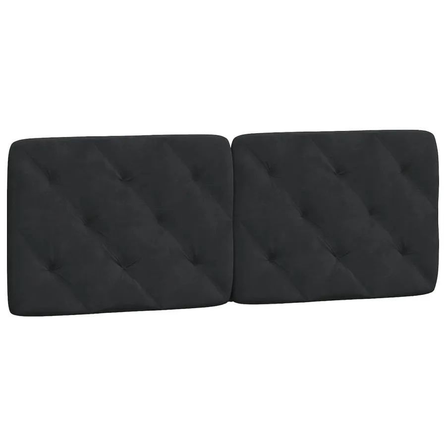 Cadre de lit avec LED sans matelas noir 140x200 cm velours - 9