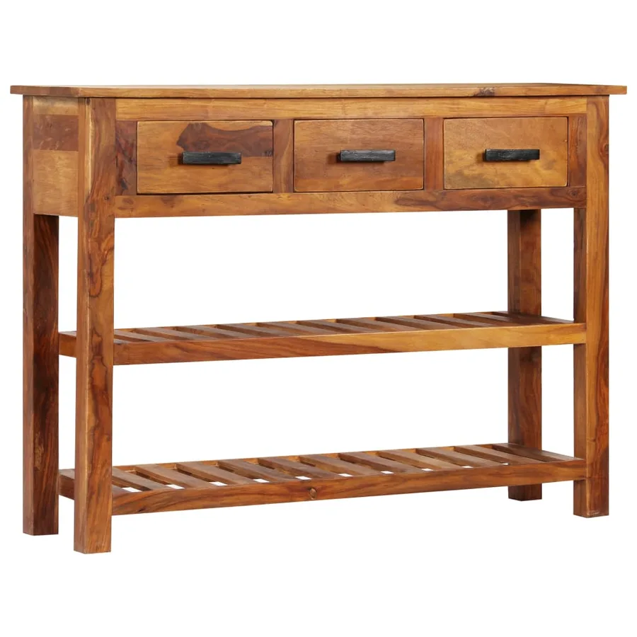 Buffet avec 3 tiroirs 110x30x80 cm Bois massif - 11