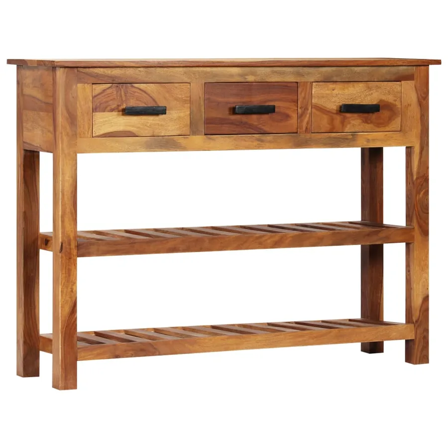 Buffet avec 3 tiroirs 110x30x80 cm Bois massif - 12