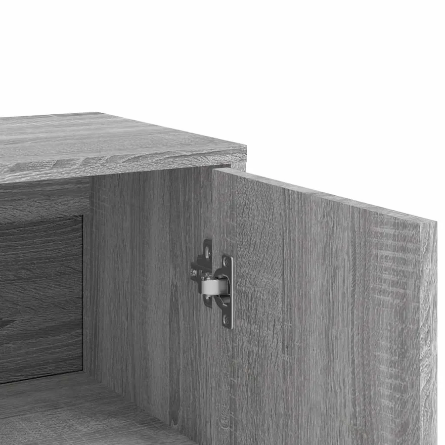 Buffets 2 pcs sonoma gris 60x31x84 cm bois d'ingénierie - 8