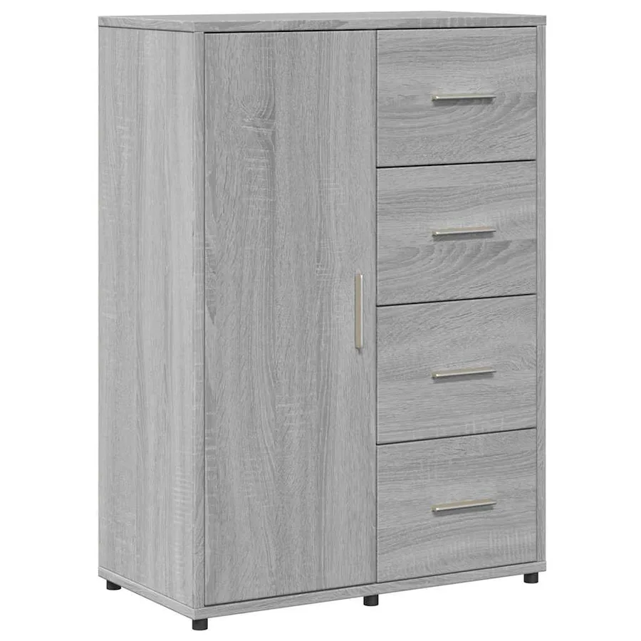 Buffets 2 pcs sonoma gris 60x31x84 cm bois d'ingénierie - 4