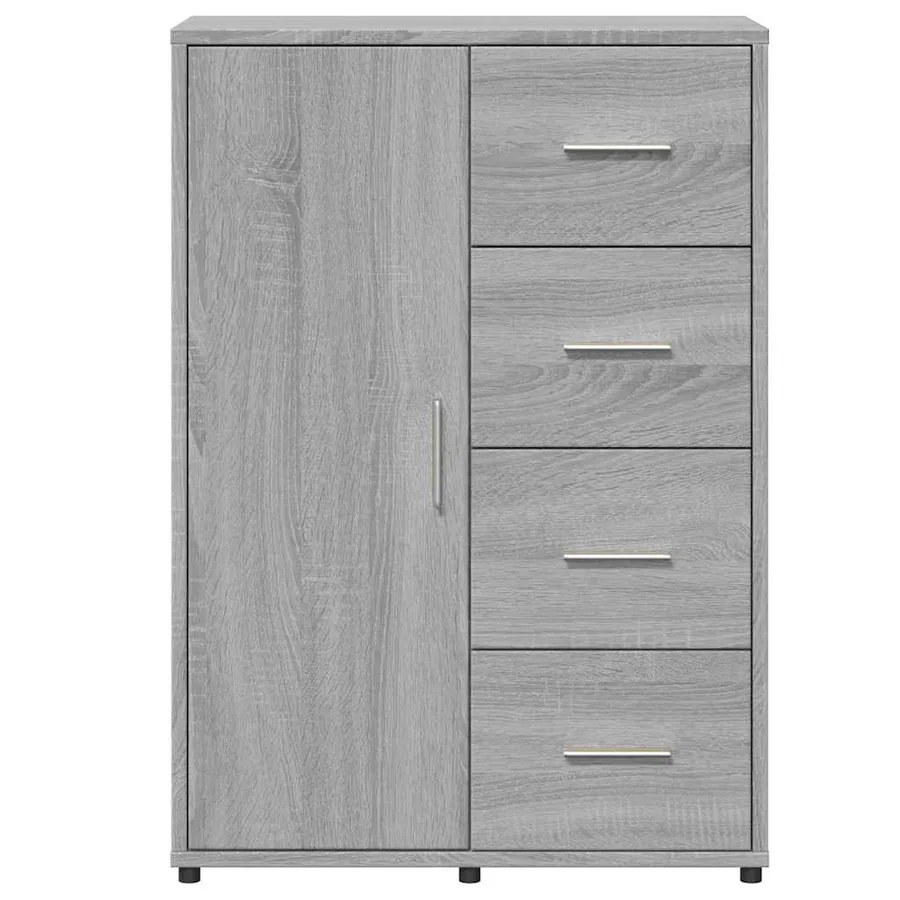 Buffets 2 pcs sonoma gris 60x31x84 cm bois d'ingénierie - 5