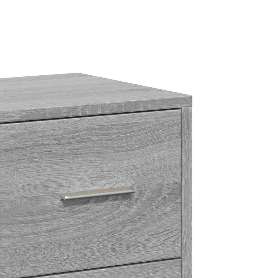 Buffets 2 pcs sonoma gris 60x31x84 cm bois d'ingénierie - 9