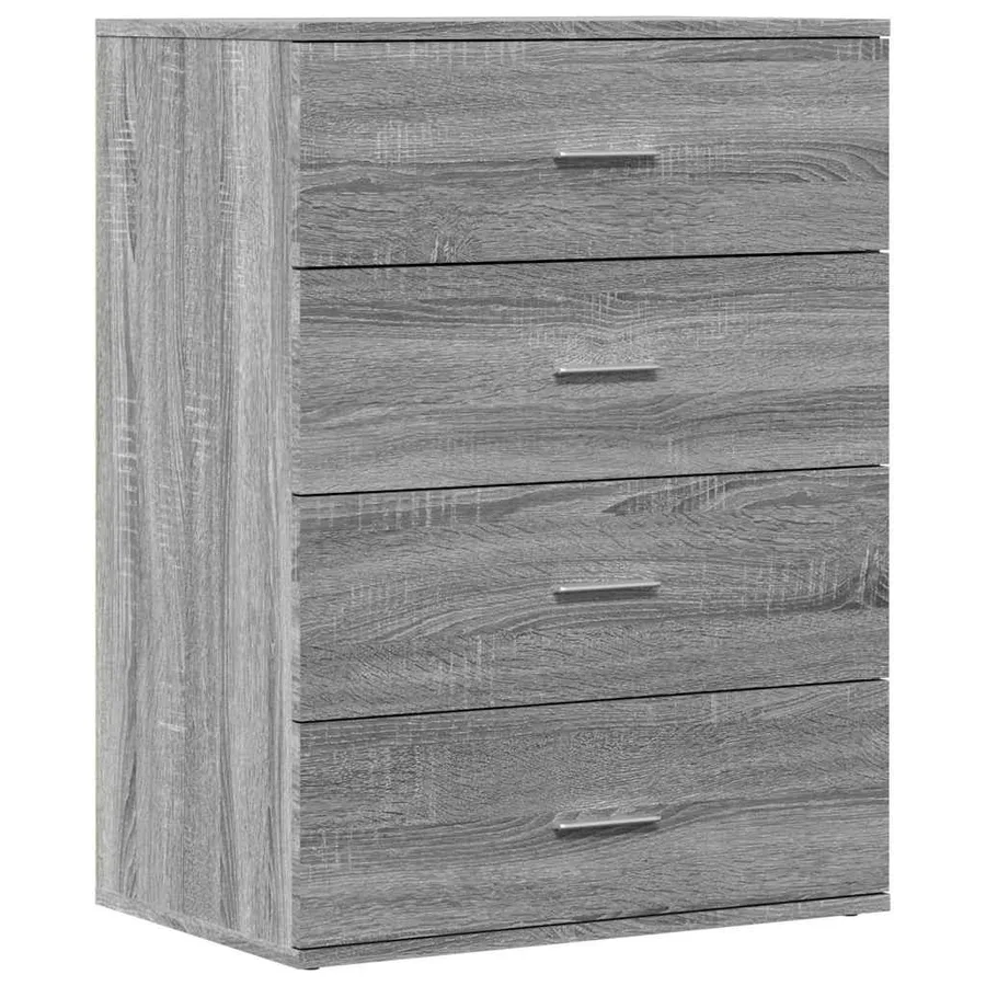 Buffet sonoma gris 60x39x80 cm bois d'ingénierie - 2