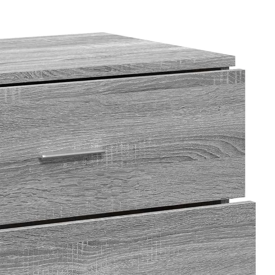 Buffet sonoma gris 60x39x80 cm bois d'ingénierie - 9