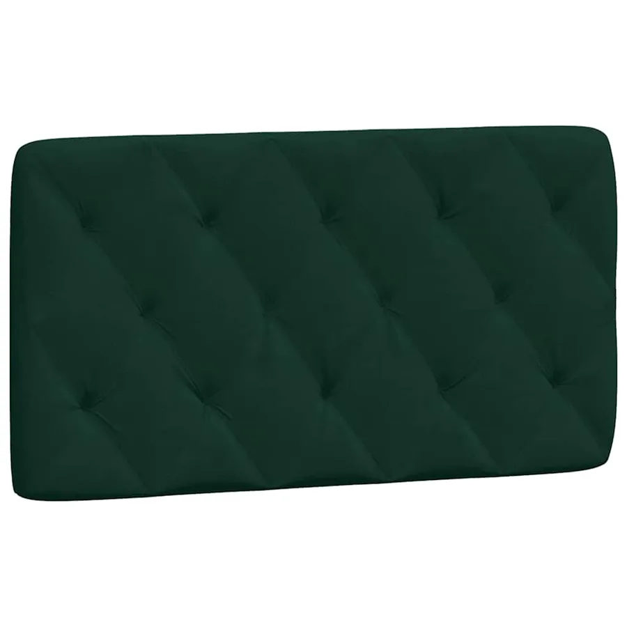 Cadre de lit sans matelas vert foncé 100x200 cm velours - 8