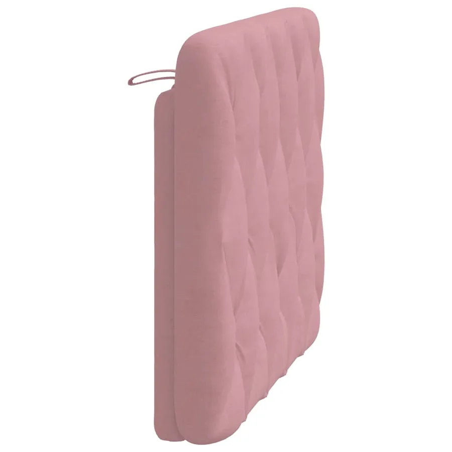 Coussin de tête de lit rose 100 cm velours - 6
