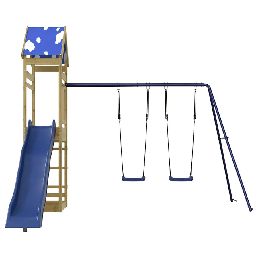 Aire de jeux d'extérieur bois de pin imprégné - 3