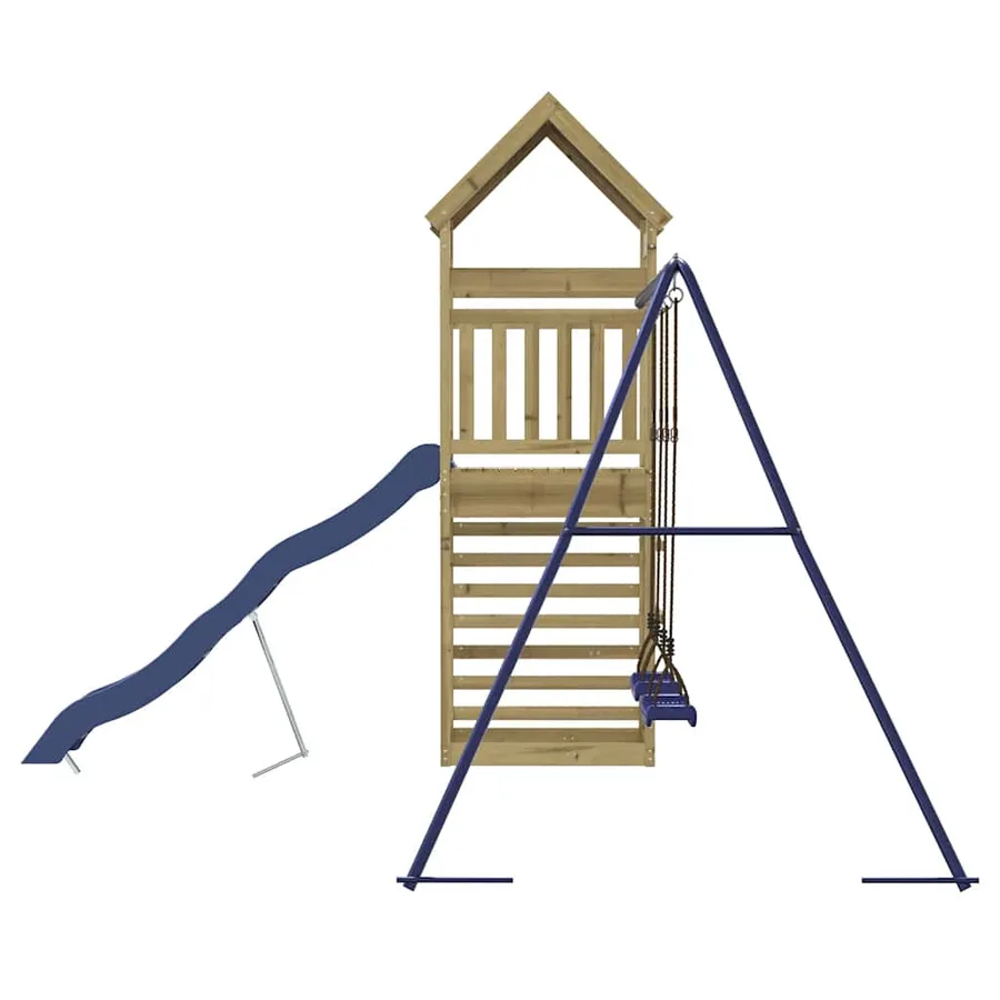 Aire de jeux d'extérieur bois de pin imprégné - 5
