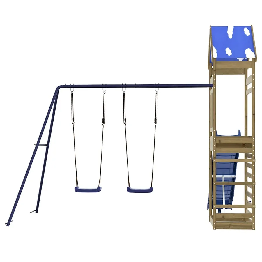 Aire de jeux d'extérieur bois de pin imprégné - 7
