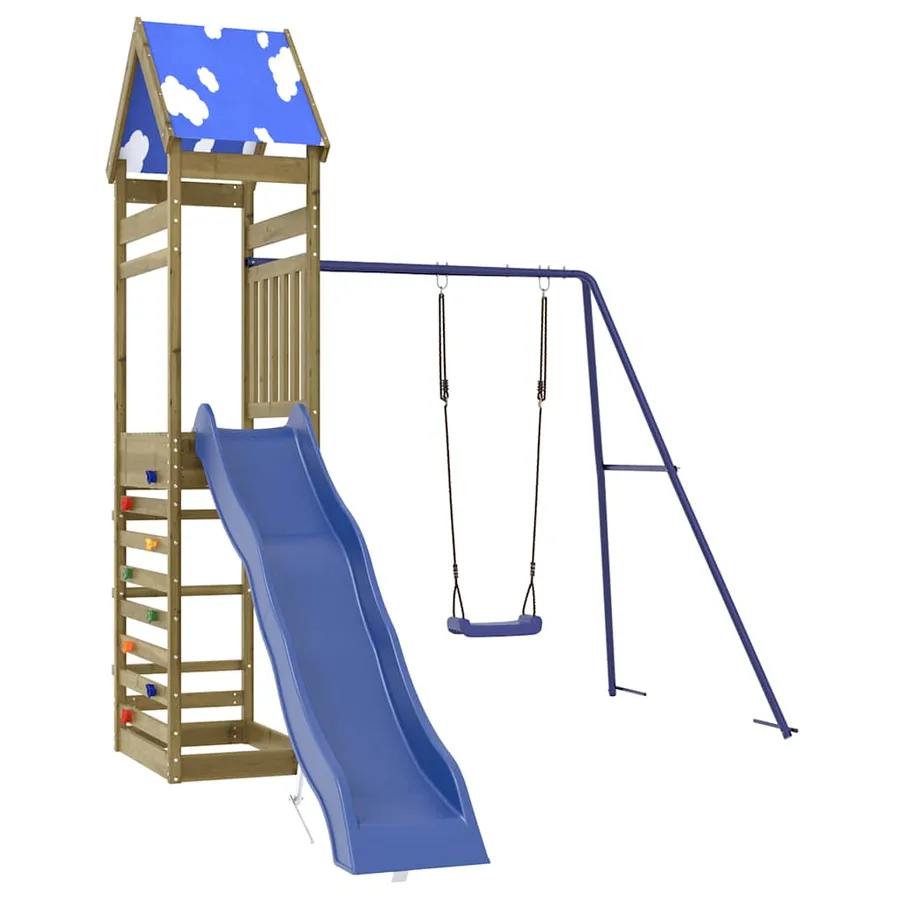 Aire de jeux d'extérieur bois de pin imprégné - 2