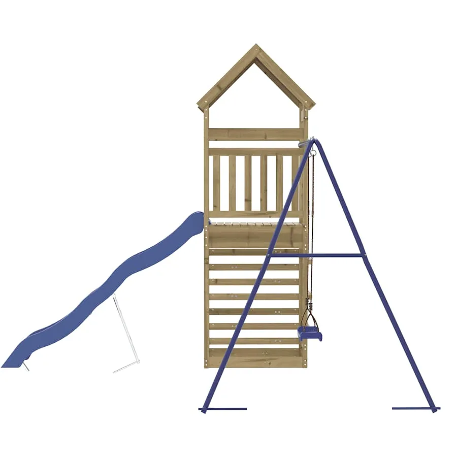 Aire de jeux d'extérieur bois de pin imprégné - 5