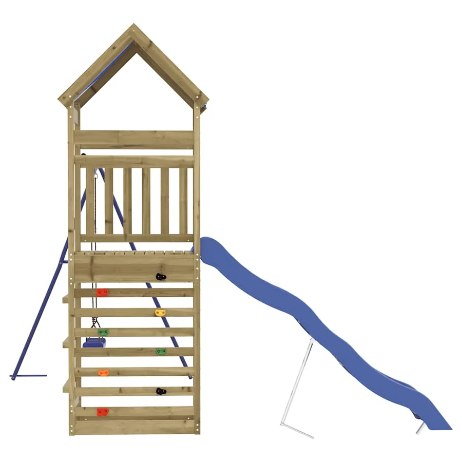 Aire de jeux d'extérieur bois de pin imprégné - 6