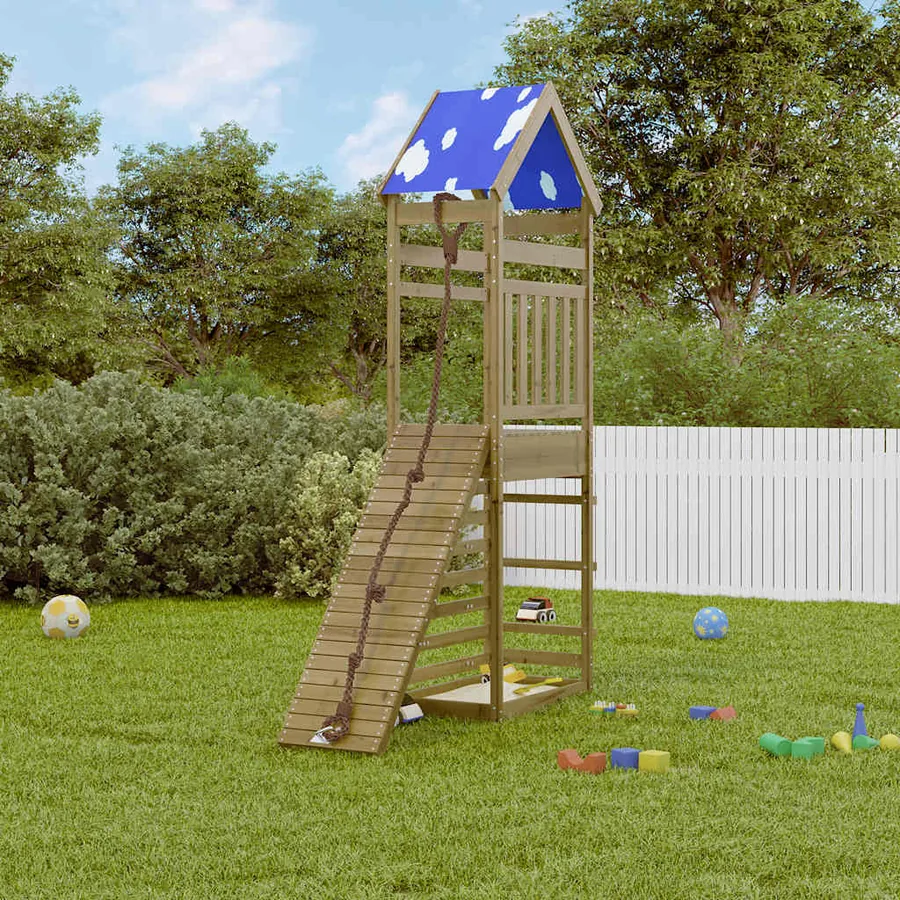 Aire de jeux d'extérieur bois de pin imprégné