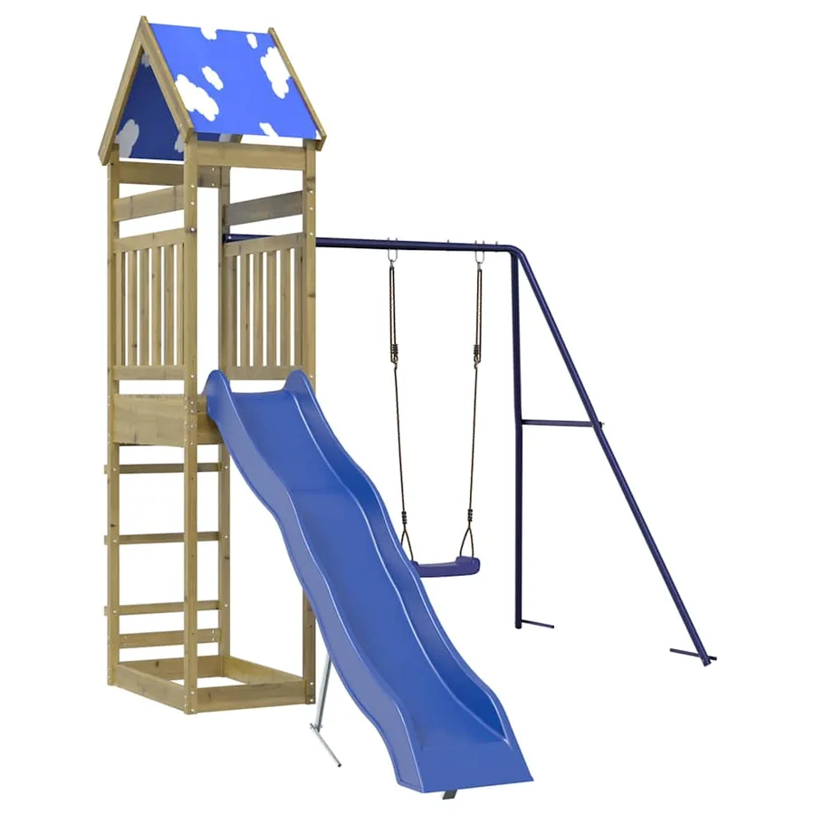 Aire de jeux d'extérieur bois de pin imprégné - 2