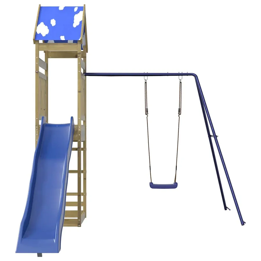 Aire de jeux d'extérieur bois de pin imprégné - 3