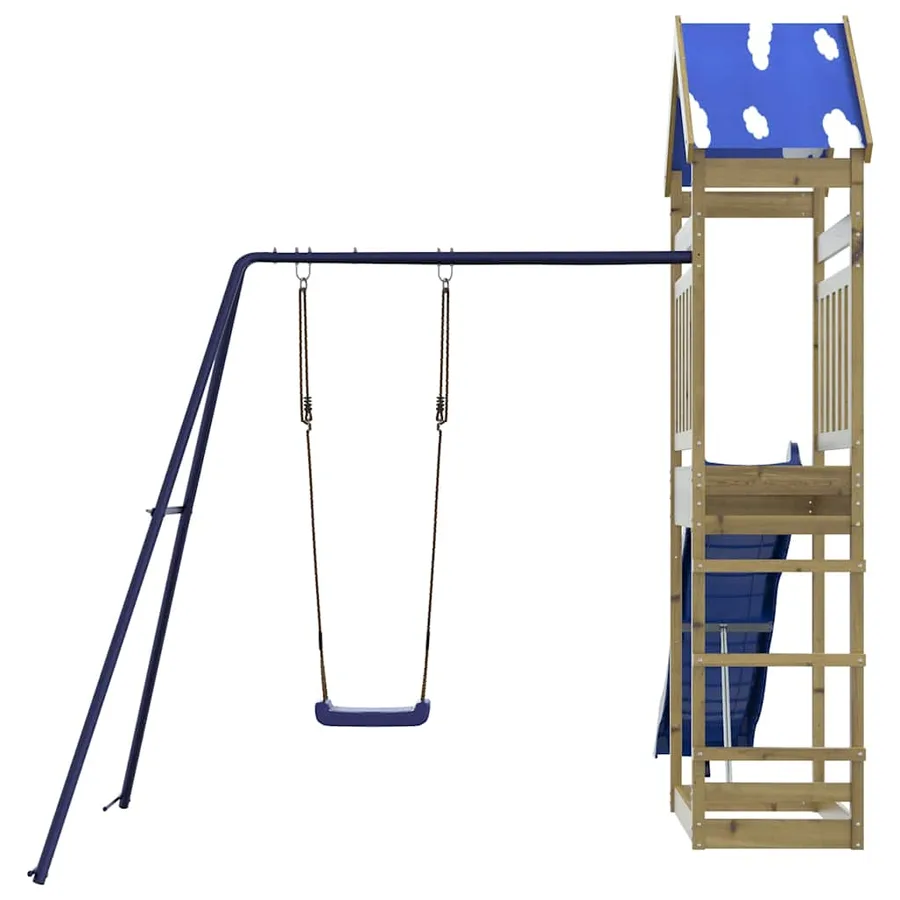Aire de jeux d'extérieur bois de pin imprégné - 7