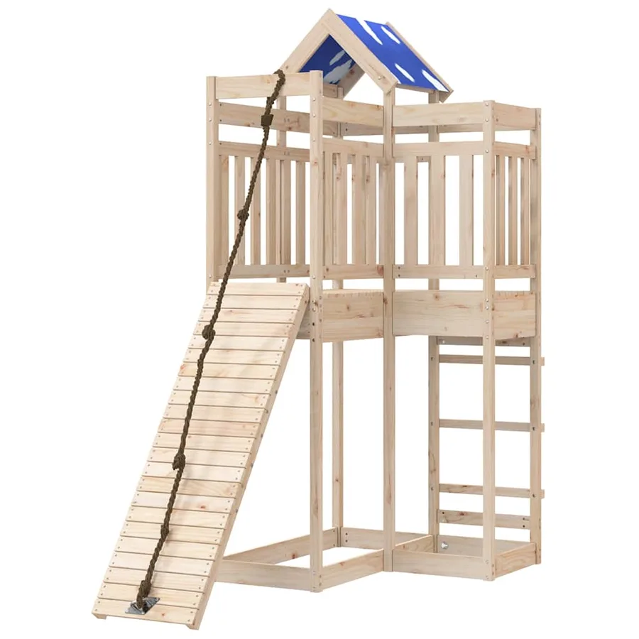 Aire de jeux d'extérieur bois de pin massif - 4