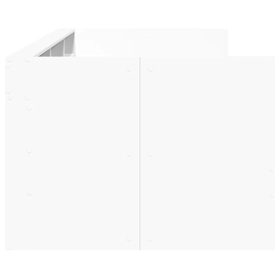 Lit de jour avec tiroirs sans matelas blanc 90x200 cm - 5