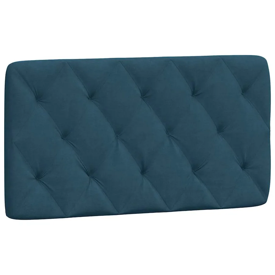 Lit avec matelas bleu 100x200 cm velours - 5