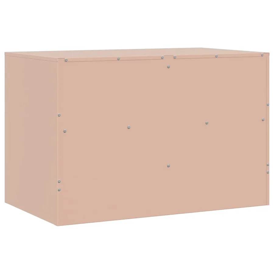 Meubles TV 2 pcs rose 67x39x44 cm acier - 9