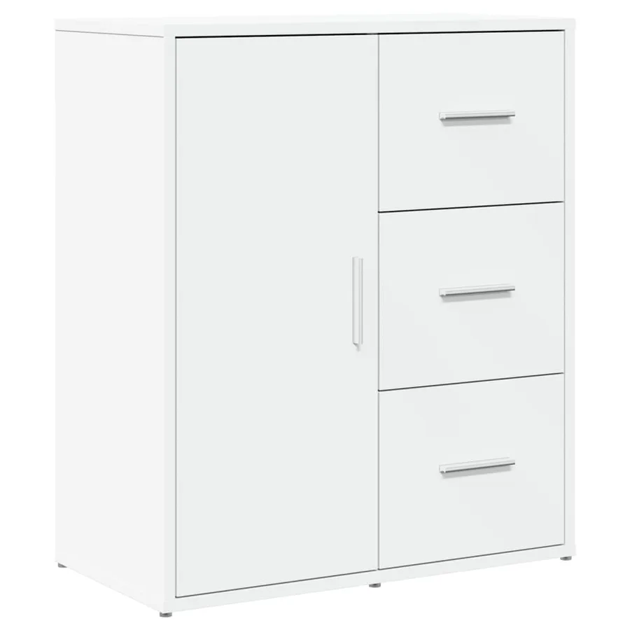 Buffets 2 pcs blanc 60x31x70 cm bois d'ingénierie - 4