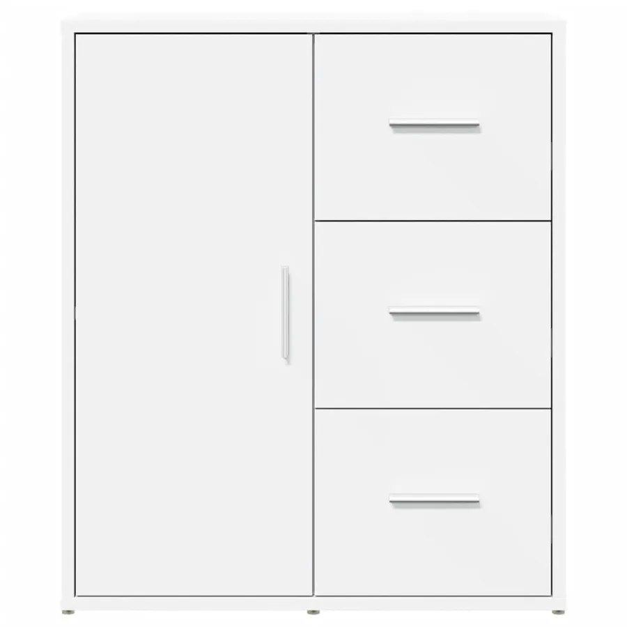 Buffets 2 pcs blanc 60x31x70 cm bois d'ingénierie - 5
