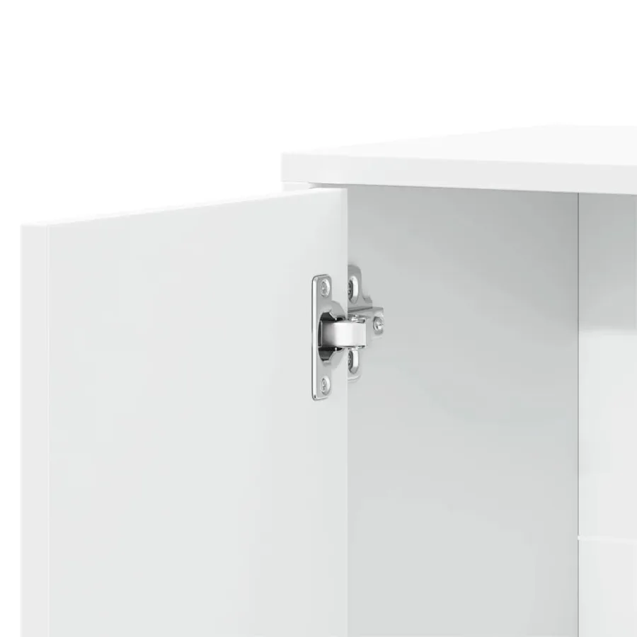 Buffets 2 pcs blanc 60x31x70 cm bois d'ingénierie - 9