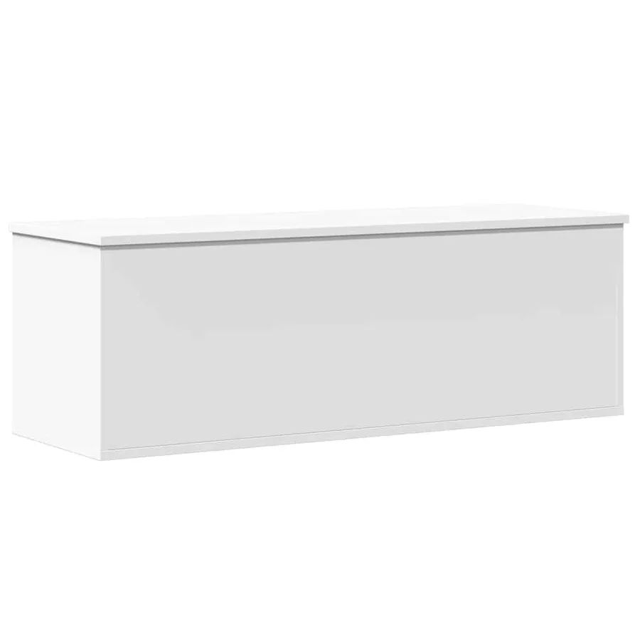 Boîte de rangement blanc 102x35x35 cm bois d'ingénierie - 2