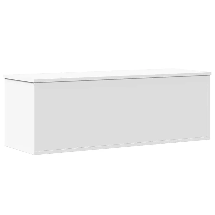 Boîte de rangement blanc 102x35x35 cm bois d'ingénierie - 6