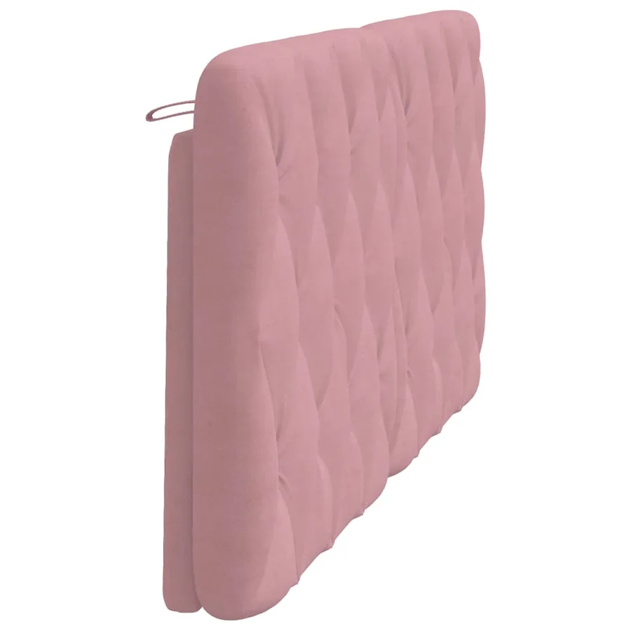 Coussin de tête de lit rose 160 cm velours - 6