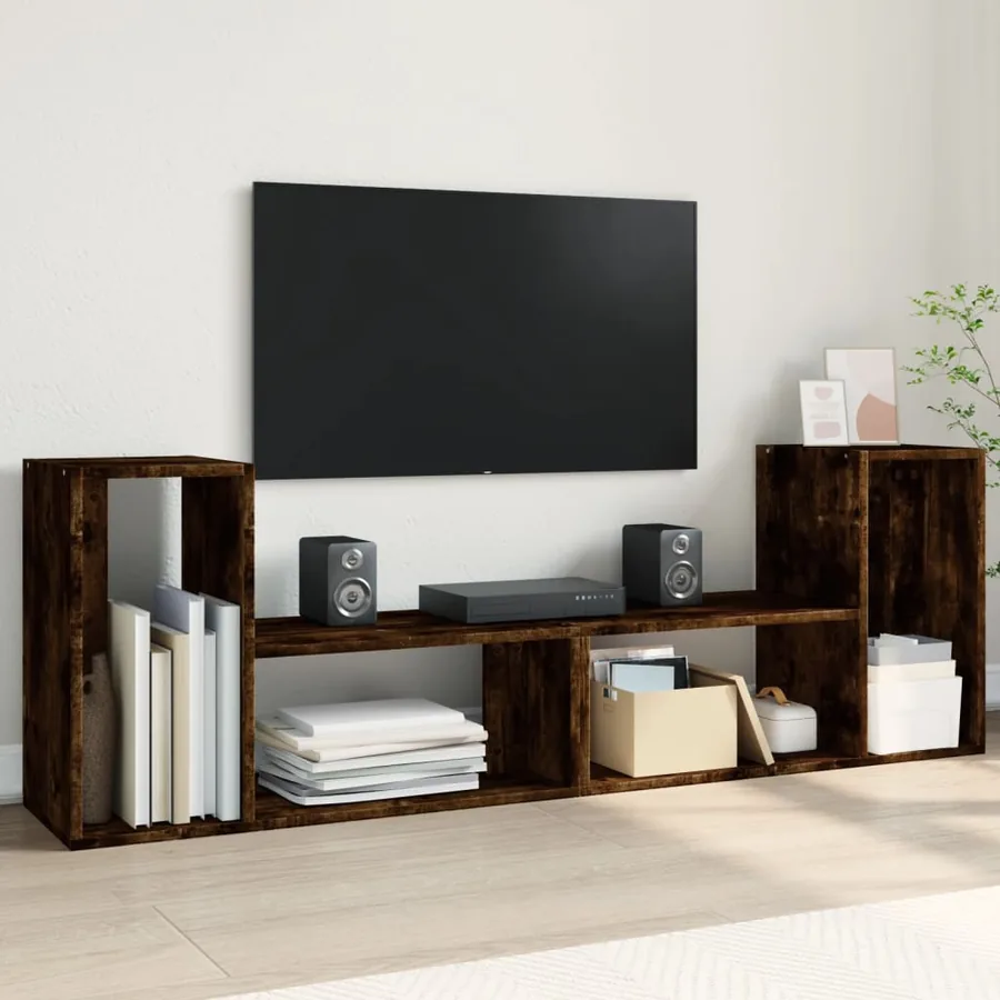 Meuble TV Chêne fumé