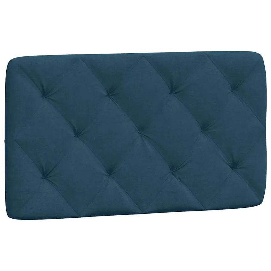 Lit avec matelas bleu 90x200 cm velours - 5
