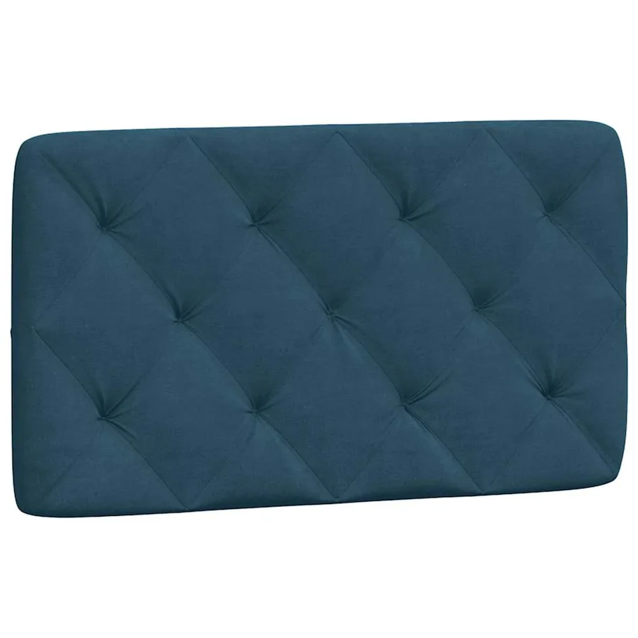 Cadre de lit sans matelas bleu 90x200 cm velours - 6