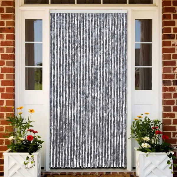 Moustiquaire argenté 118x220 cm chenille