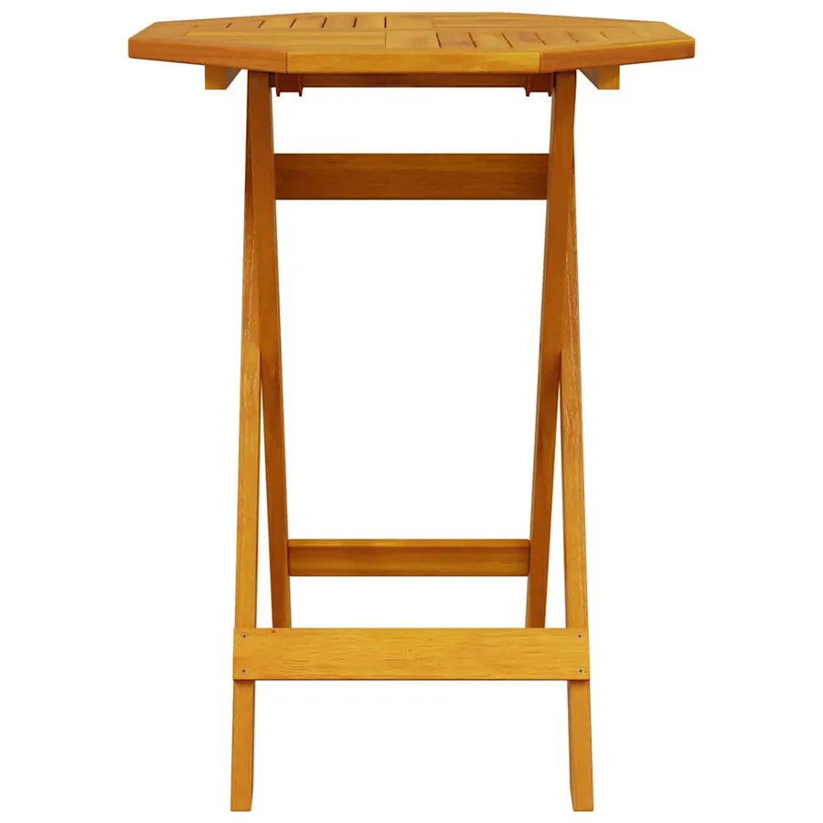Ensemble de bistro pliable 3 pcs bois d'acacia solide - 4