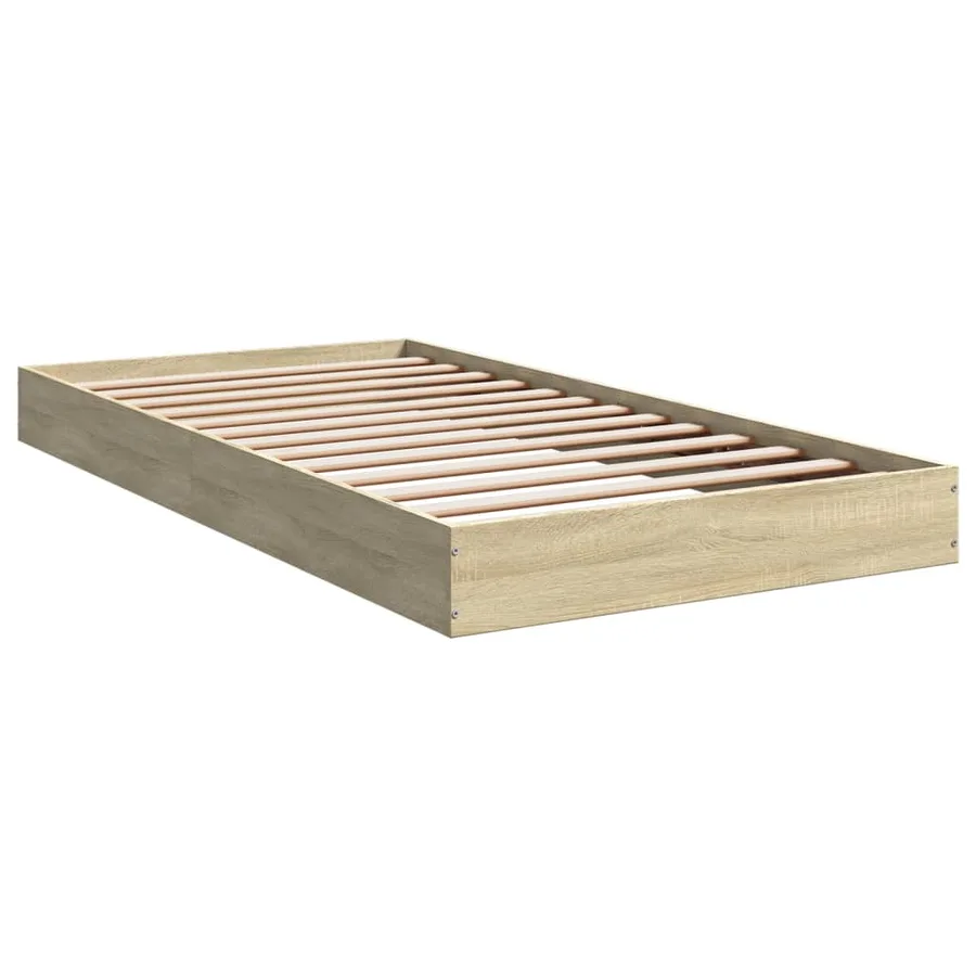 Cadre de lit sans matelas chêne sonoma 100x200 cm - 3