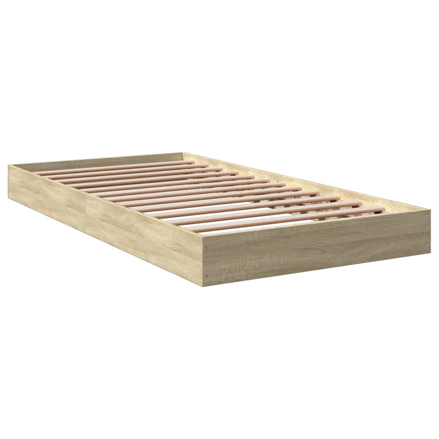 Cadre de lit sans matelas chêne sonoma 100x200 cm - 6