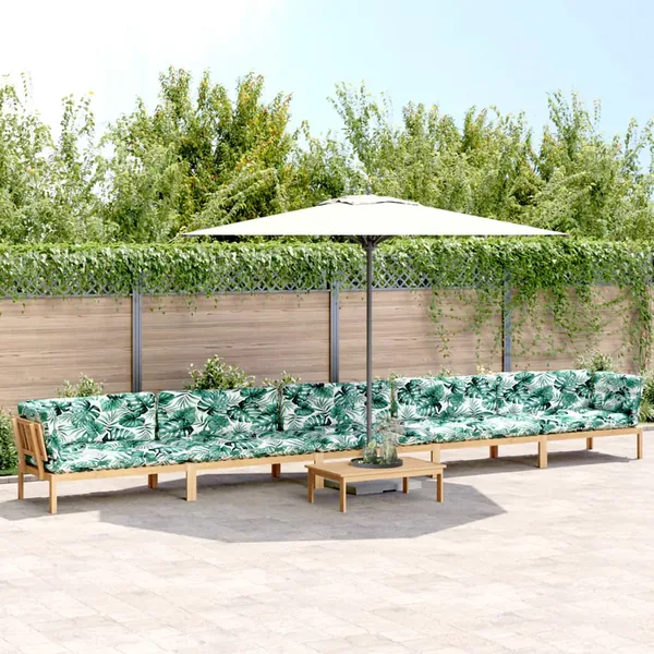Salon palette de jardin avec coussins 6pcs bois d'acacia massif