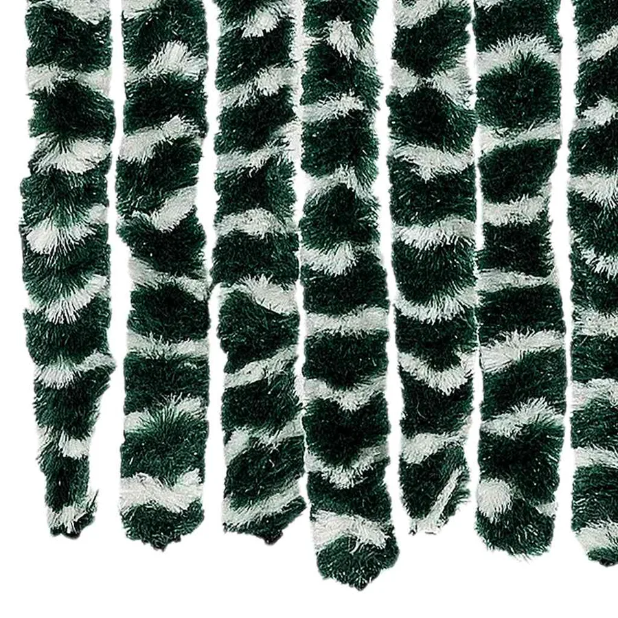 Moustiquaire Vert et blanc 56x185 cm Chenille - 5