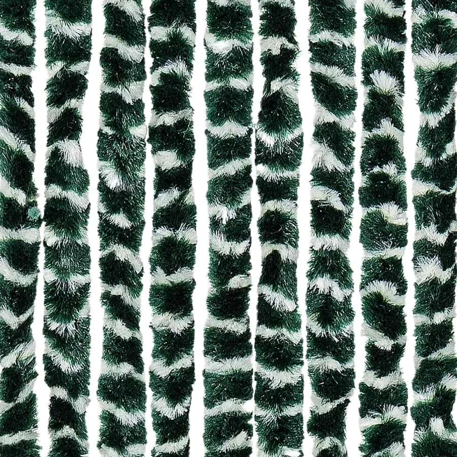 Moustiquaire Vert et blanc 56x185 cm Chenille - 6