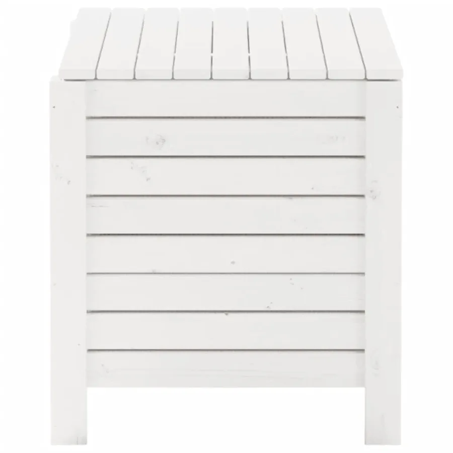 Boîte de rangement avec couvercle RANA blanc bois massif de pin - 5