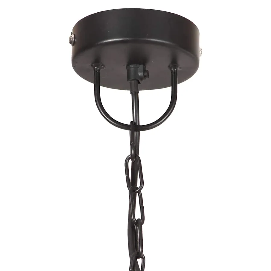 Lampe suspendue industrielle vintage 25 W Noir Rond 31 cm E27 - 4